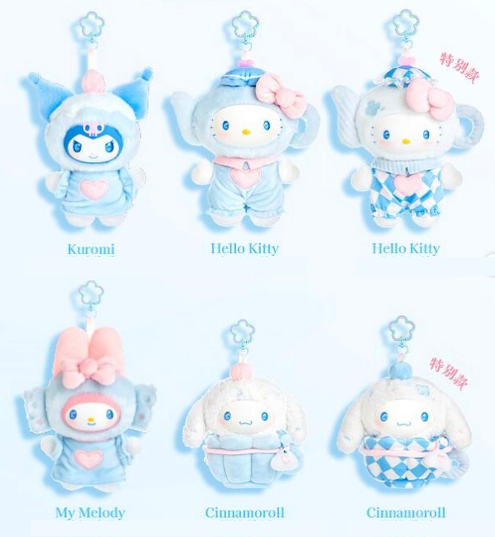Moetch Blind Box - Sanrio Character Throbbing Blue Vinyl Plush Series ...