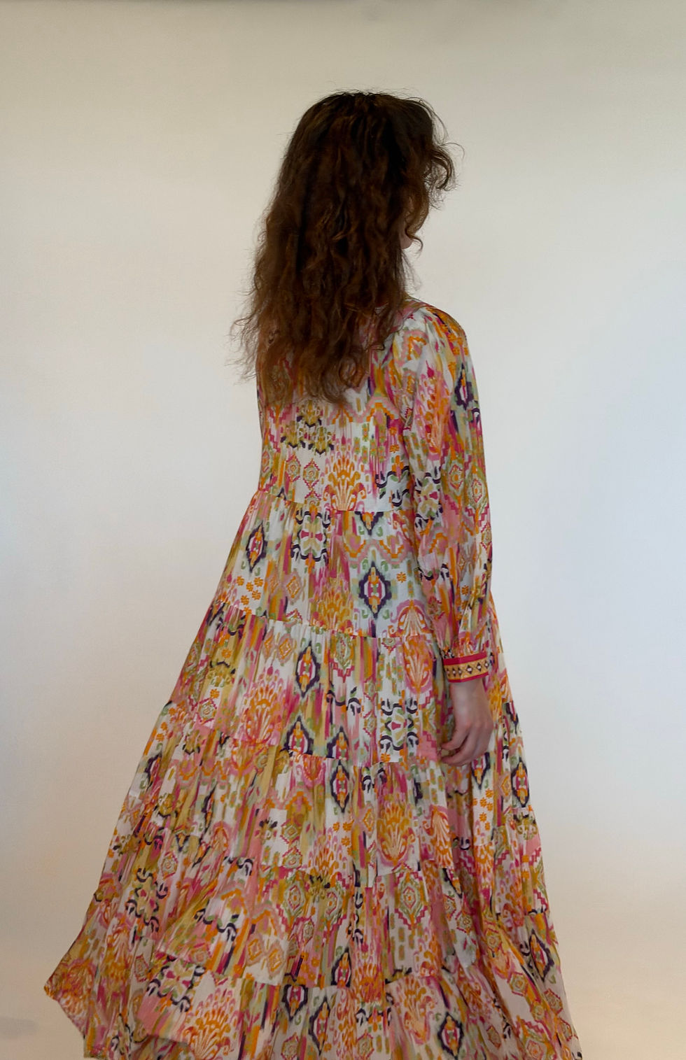 Thumbnail: IKAT PINK Shirt Dress 115s