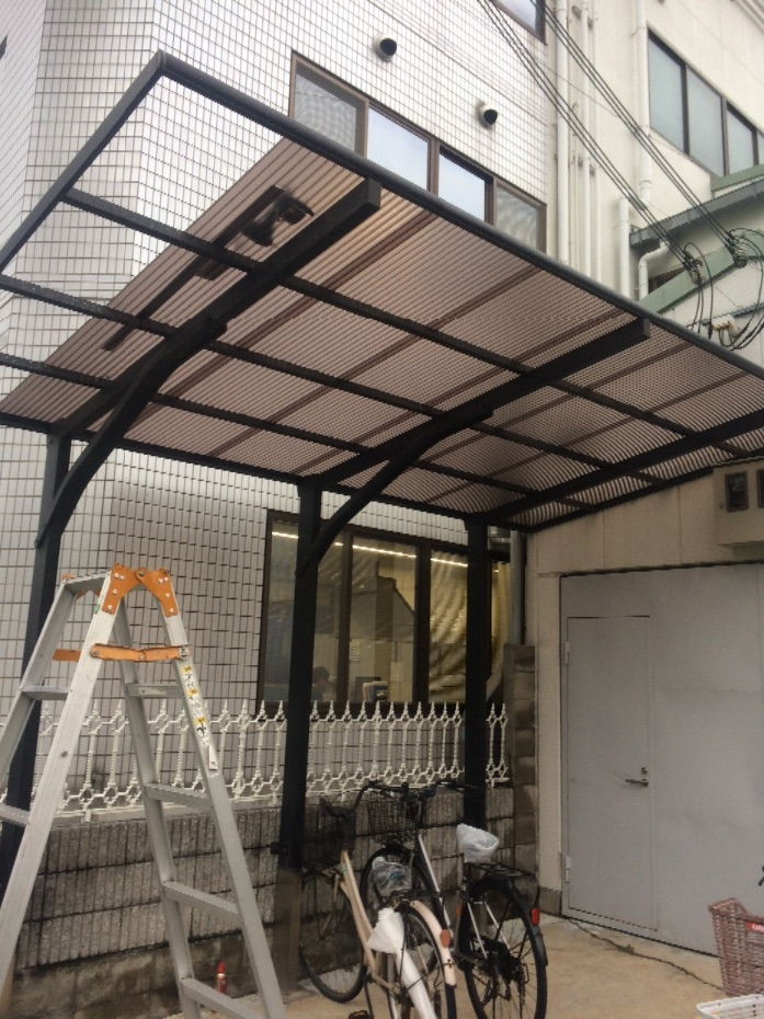 台風 ベランダ 自転車