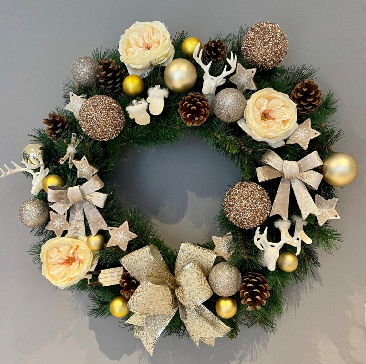 Everlasting Nude Christmas Wreath