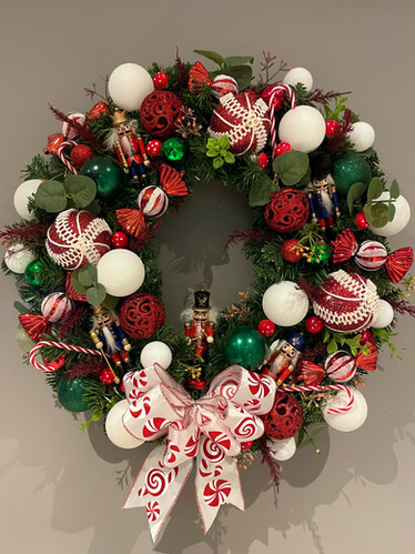 The Nutcracker Bonanza Faux Christmas Door Wreath | Eloise Rose