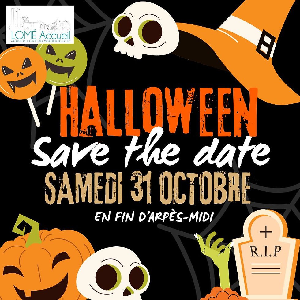 SAVE THE DATE : HALLOWEEN