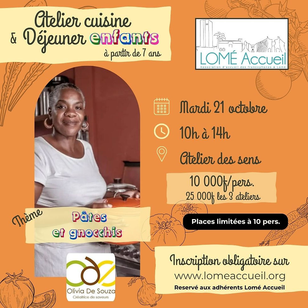 L'Atelier de cuisine & Dégustation pour enfants : Pâtes et gnocchis