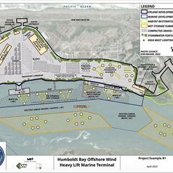 Who is developing the Humboldt Bay Offshore Wind Heavy Lift Marine Terminal?