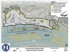 What is an offshore wind heavy lift marine terminal, and what is its purpose?