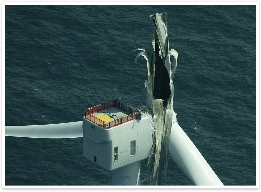 What happens when wind turbines break?