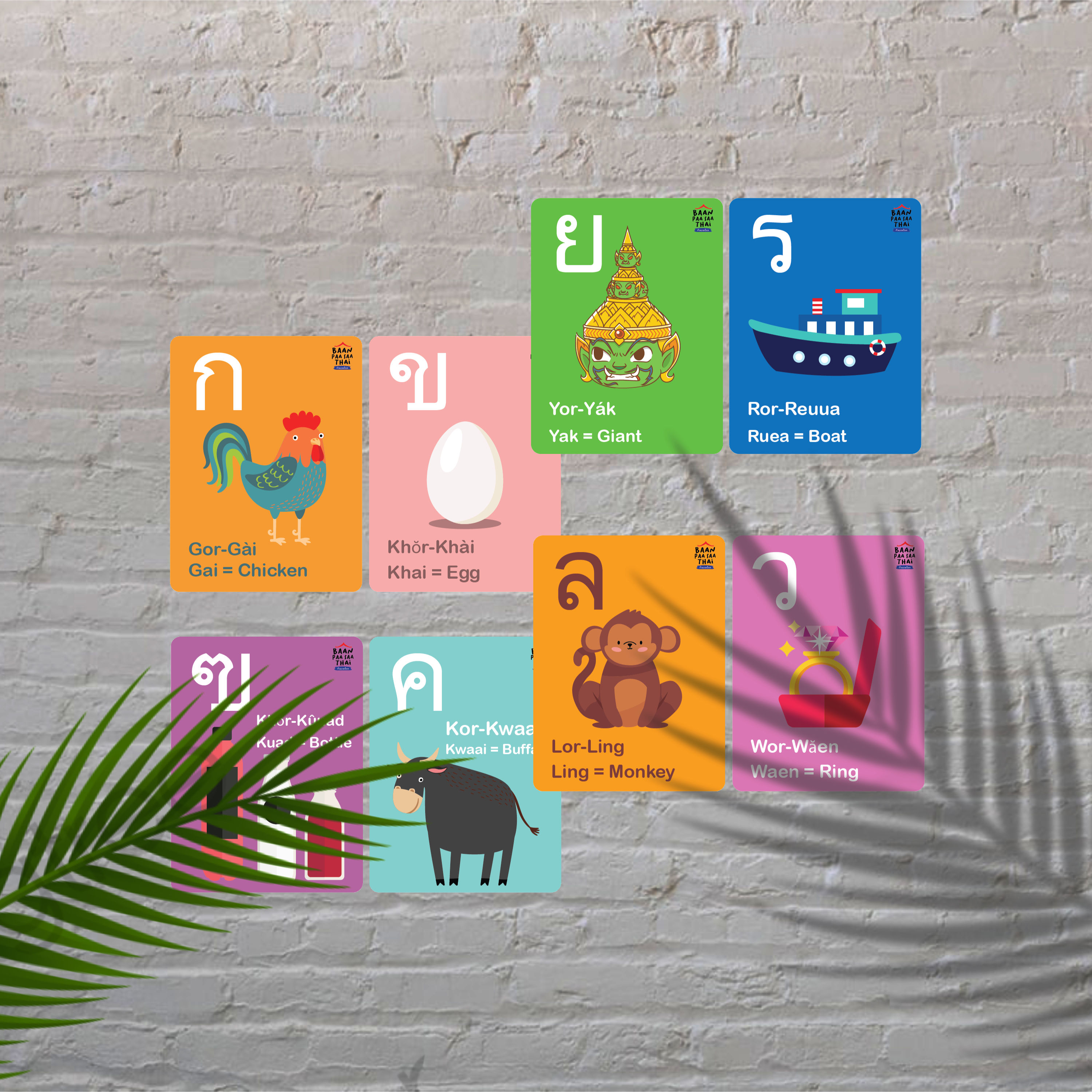 Thai Alphabet Flash cards