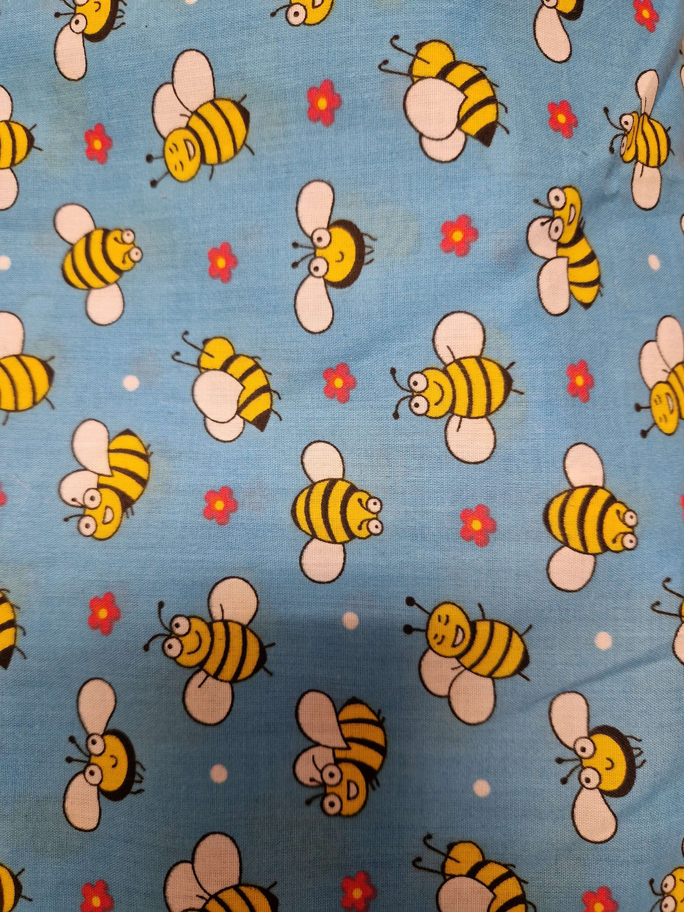 Fabric - Bees 5 designs Price per Half Metre 