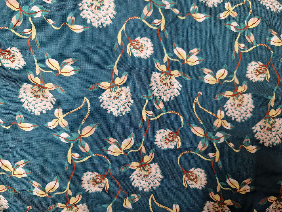 Thumbnail: Fabric Cotton Floral Pt 1 - 15 designs  Price per Half Metre 