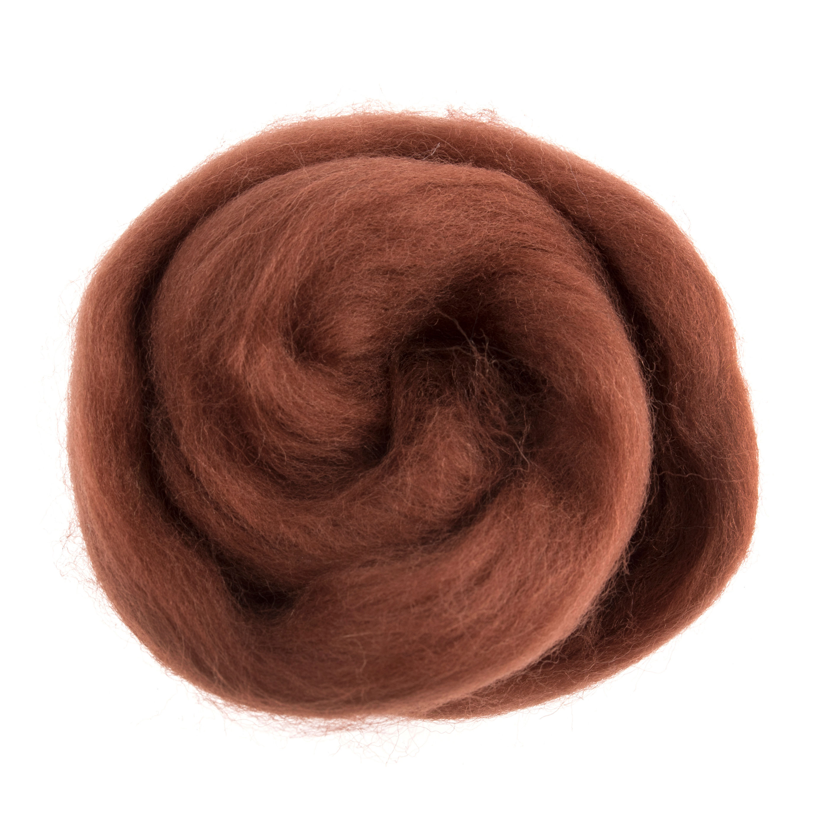 Needle Felting Roving Wool 10g Sienna