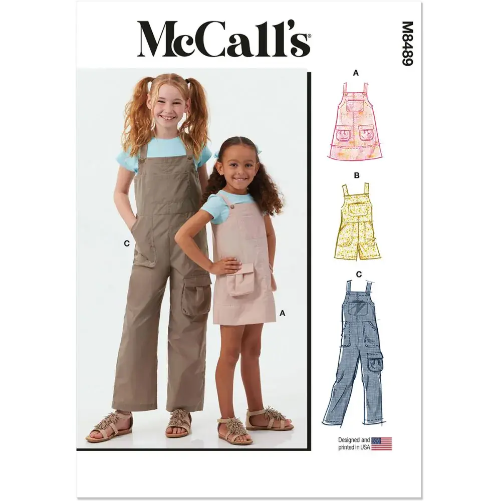 McCalls8489 HH Age 3 to 6 Sewing Pattern 