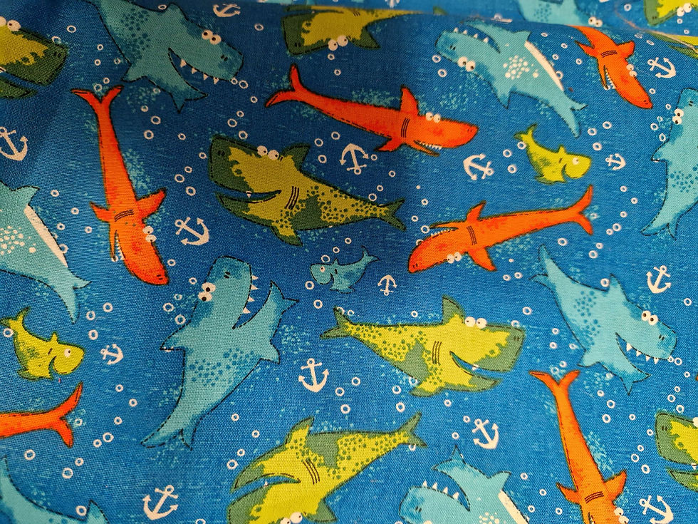 Thumbnail: Fabric  - Sealife Pt 2, 11 designs Price per Half Metre 