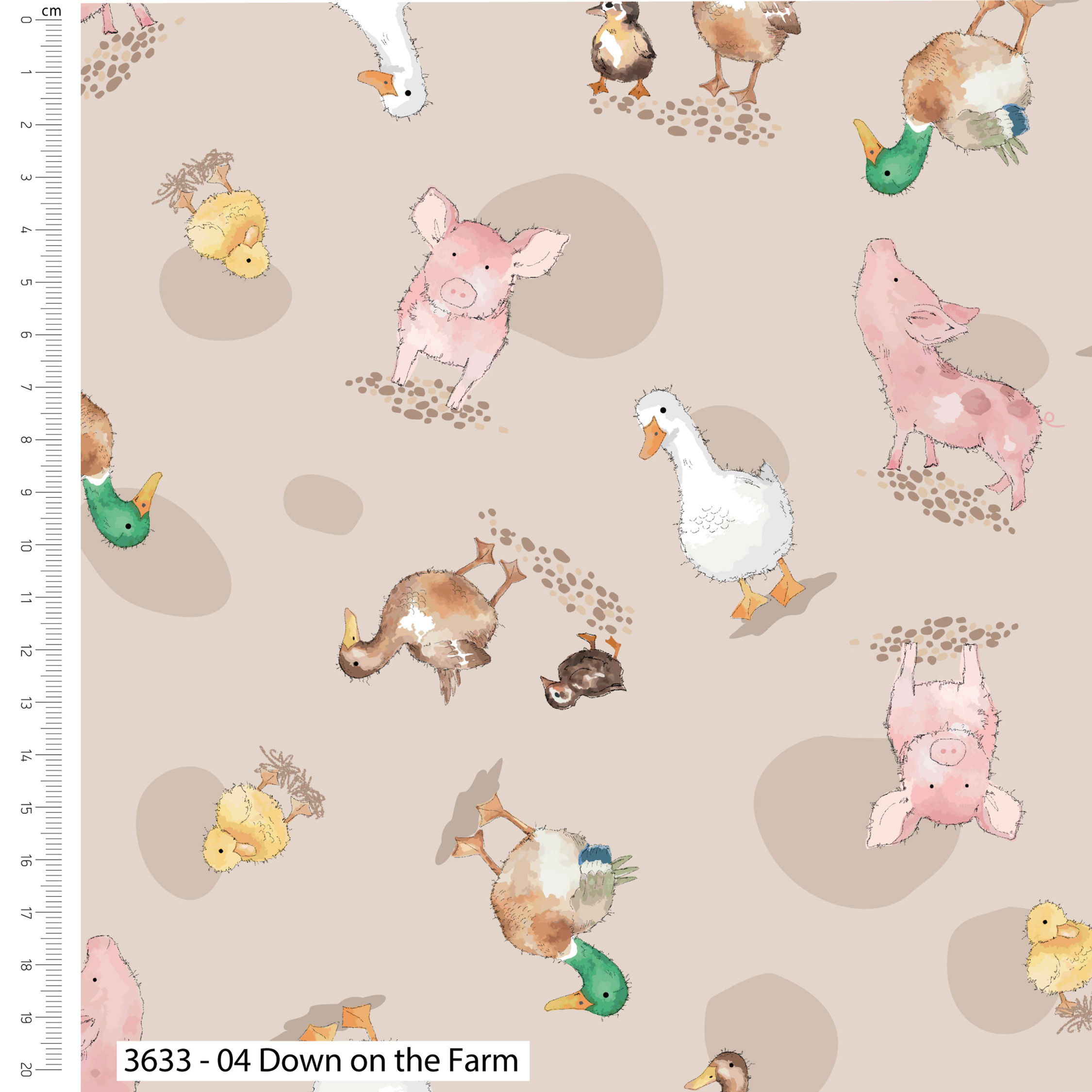 Farmyard Friends Down On the Farm Cotton Fabric Price per Half Metre 