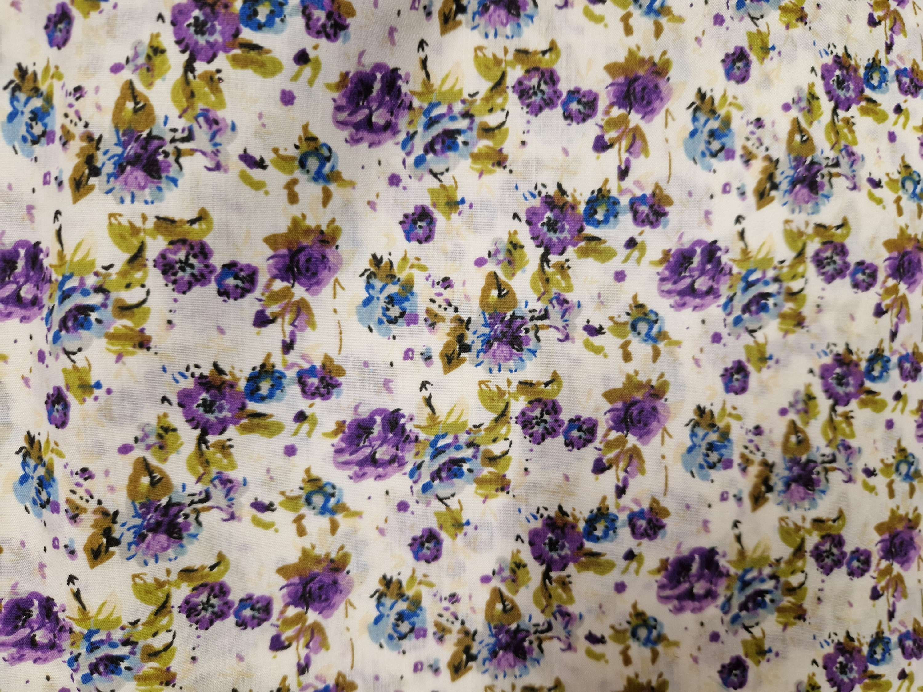 Fabric Polycotton Floral Pt 3 - 15 designs Price per Half Metre 