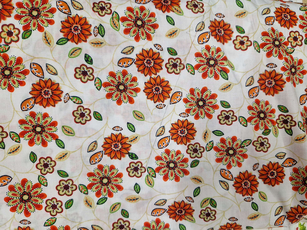 Thumbnail: Fabric Polycotton Floral Pt 3 - 15 designs Price per Half Metre 