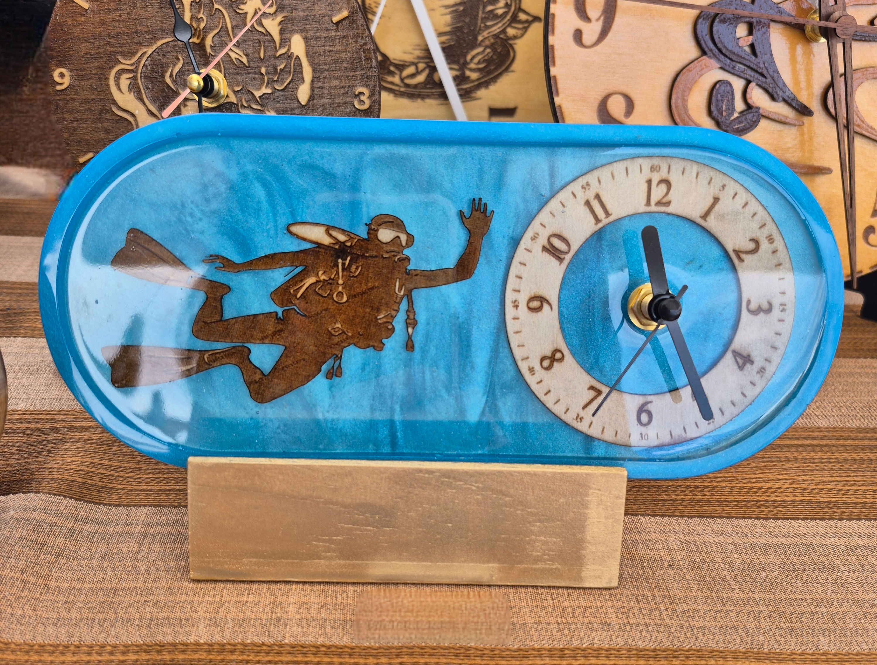 Scuba Diver Clock