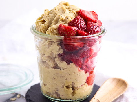 chickpea protein cookie dough/Keksteig aus Kichererbsen