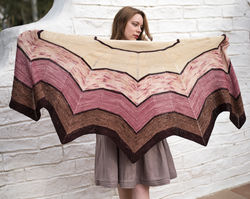 Cherry and Plum shawl