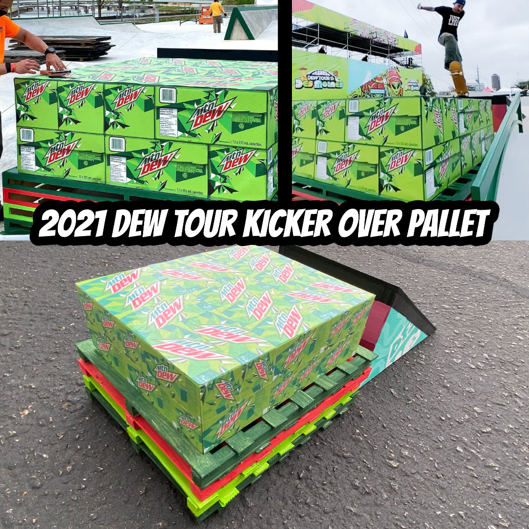 2021 Dew Tour Kicker Over Pallet