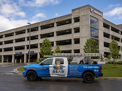 Bear Property Cleaning Parking Garage Pressure Washing Outside