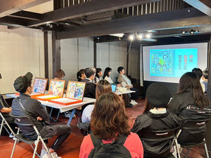 ♾️アートインナガハマで絆画展示と講演をしました。
