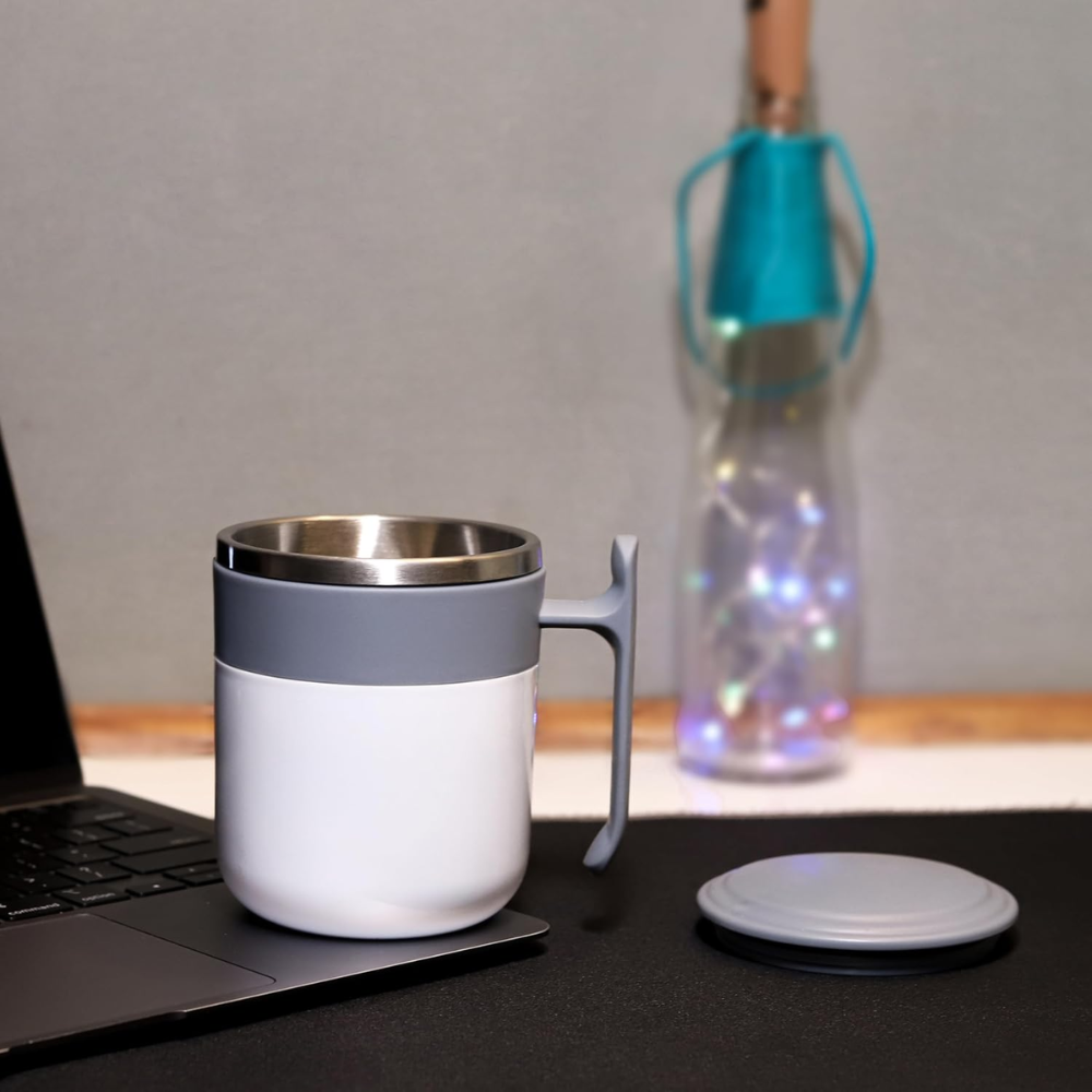 Premium Vacuum Insulated Coffee Mug with Lid 300 ML