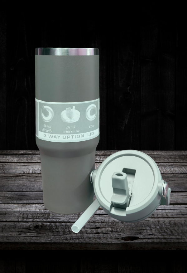 Thumbnail: Vacuum Insulated Water Bottle 900ml (30oz) with Handle  Hot & Cold