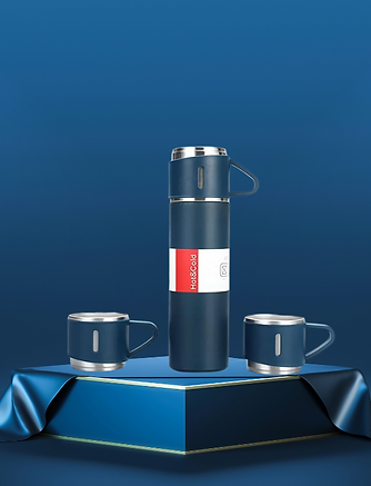 Vacuum flask set of 3 multi color