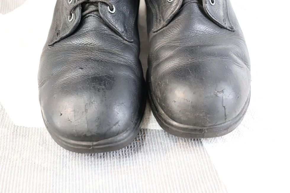 Thumbnail: SIZE 7E CANADIAN FORCES ISSUED BLACK MKIII LEATHER BOOTS