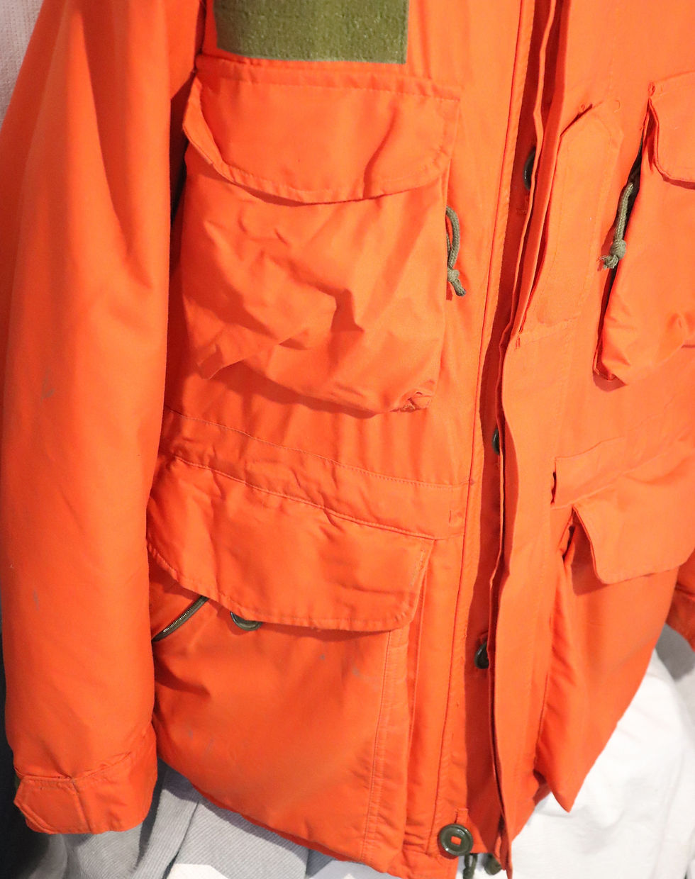 Thumbnail: RARE CANADIAN FORCES ORANGE SARTECH SEARCH &RESCUE EXTREME COLD WEATHER PARKA