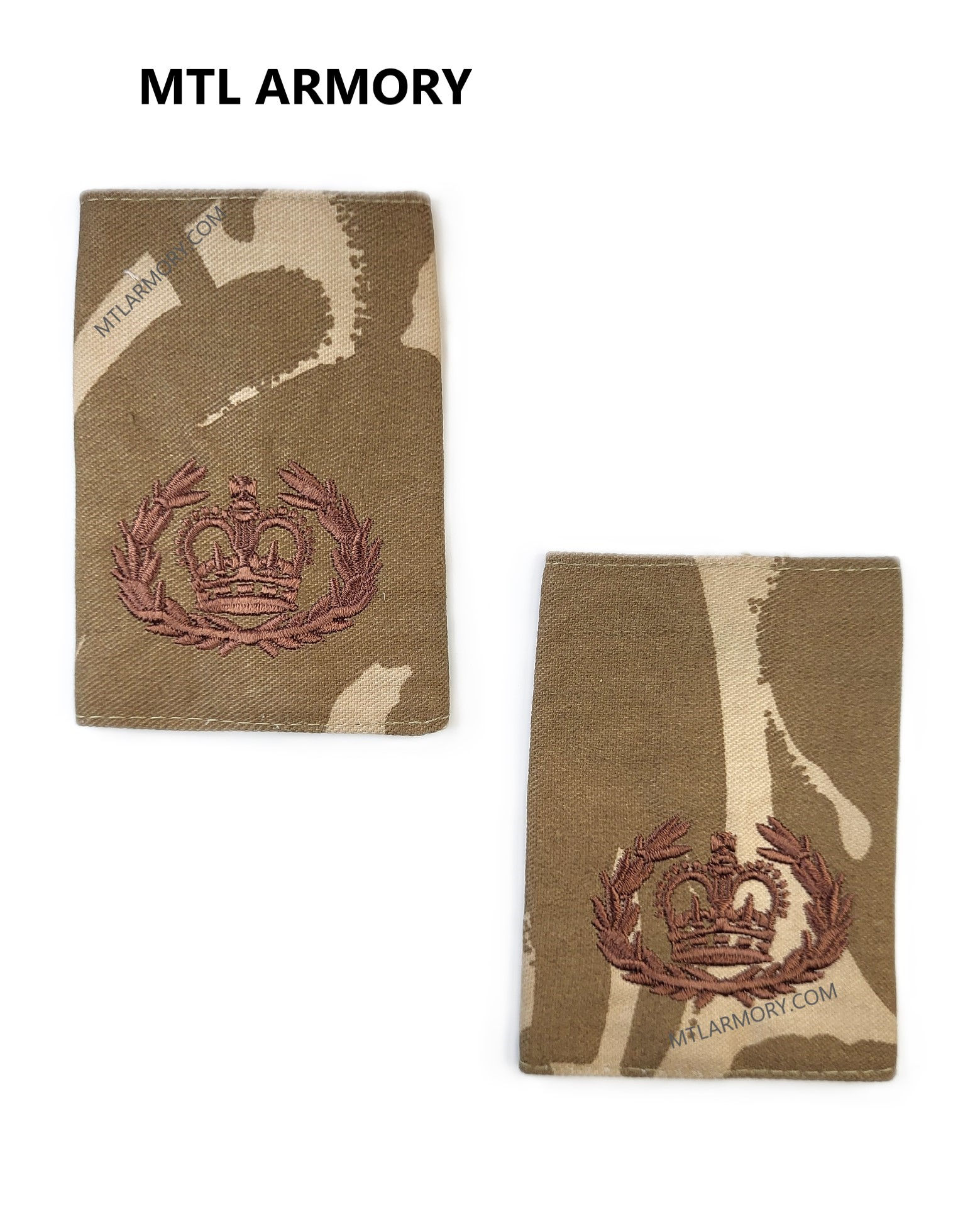 BRITISH DESERT DPM WARRANT OFFICER  EPAULETTES (PAIR)