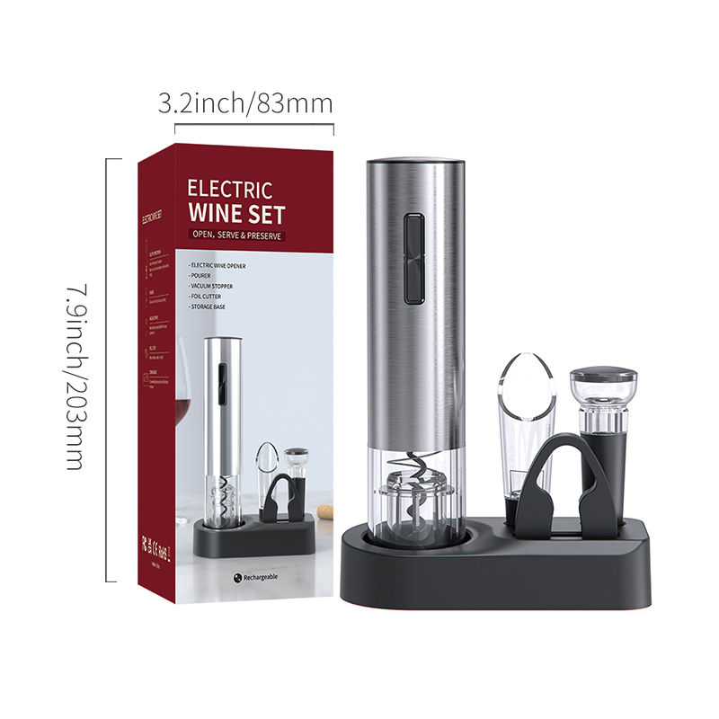 Thumbnail: 5 In 1 Wine Opener Set Wine Opener Custom Logo Electric Wine Bottle Opener
