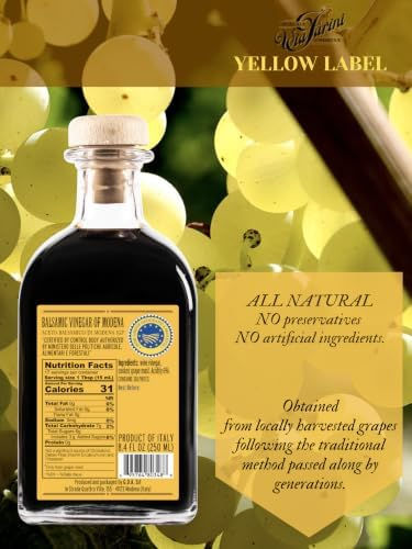 Via Farini Yellow Label Aceto Balsamico Di Modena IGP Aged Artisan Italian Bals
