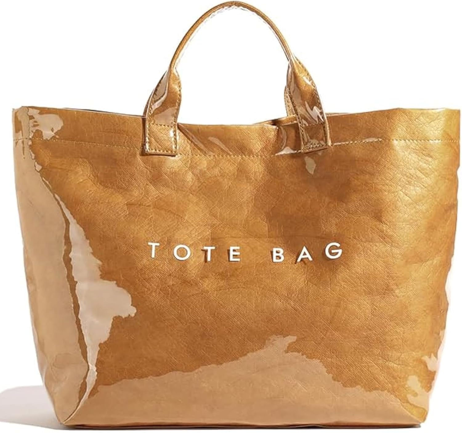 Large Tote Bags for Women PVC Clear Totes Bag Plastic Carry All Bag Kraft Paper