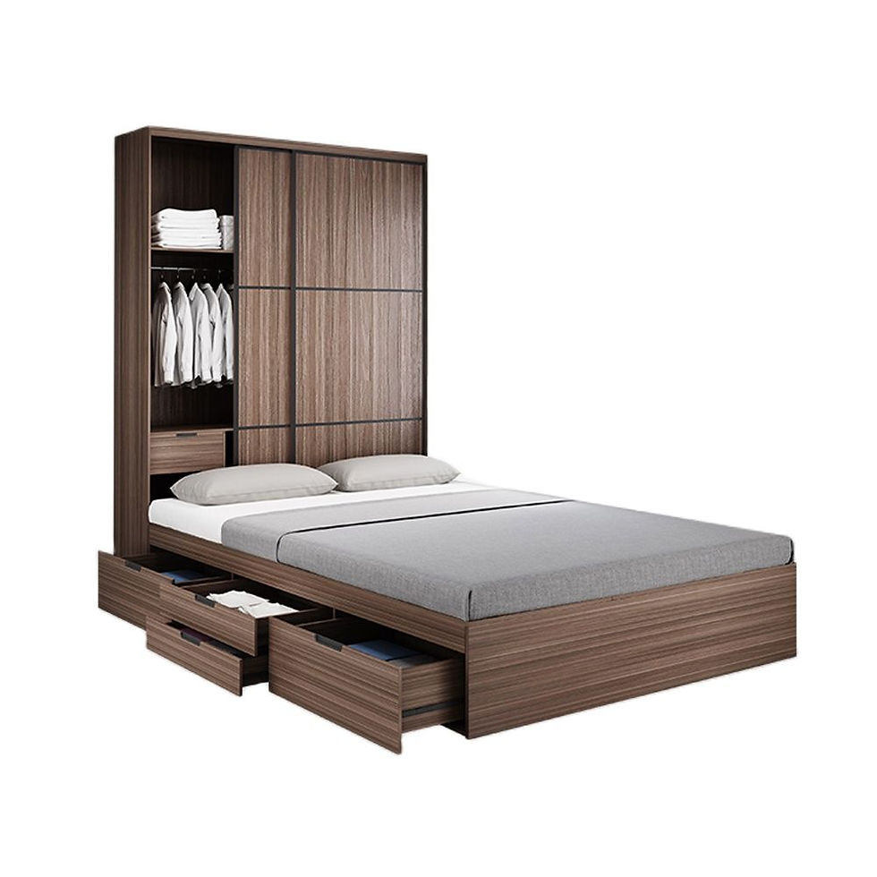 Nordic Simple Tatami Bed Frame camas Rectangle Queen/King Size Beds
