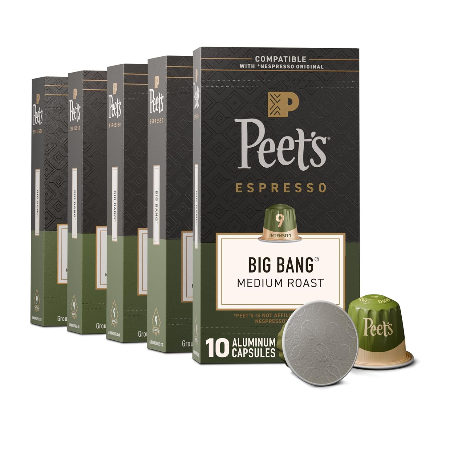 Peet's Coffee Espresso Capsules, Medium Roast, Crema Scura, 100 Count