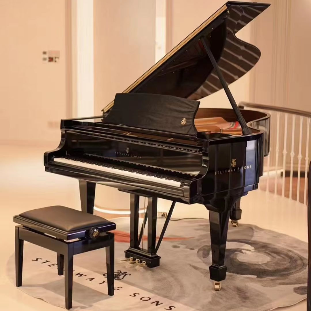 Premium Quality Steinway Germany Grand Piano 88 Keys Solid Wood Keyboard Clear