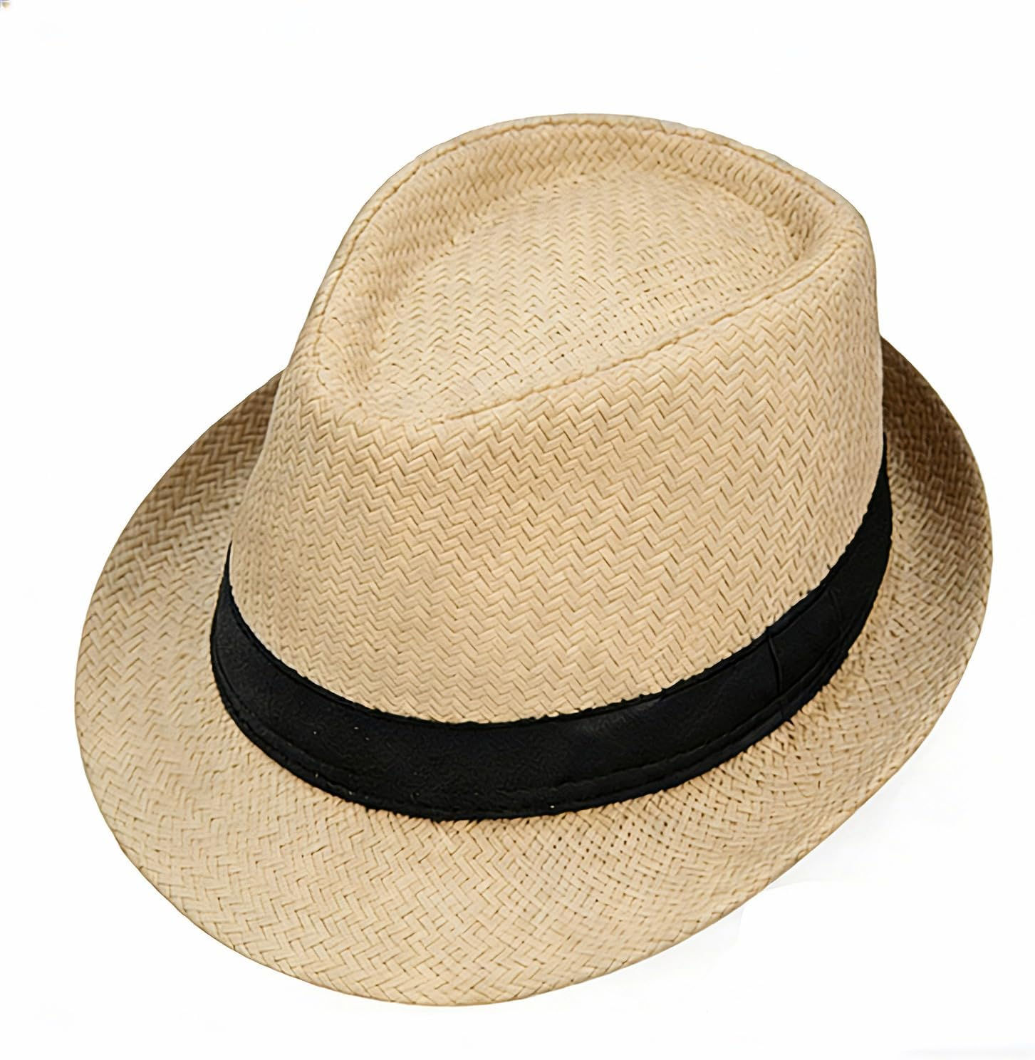 Giroir Straw Fedora Hat for Men Panama Sun Hat for Summer Beach Travel