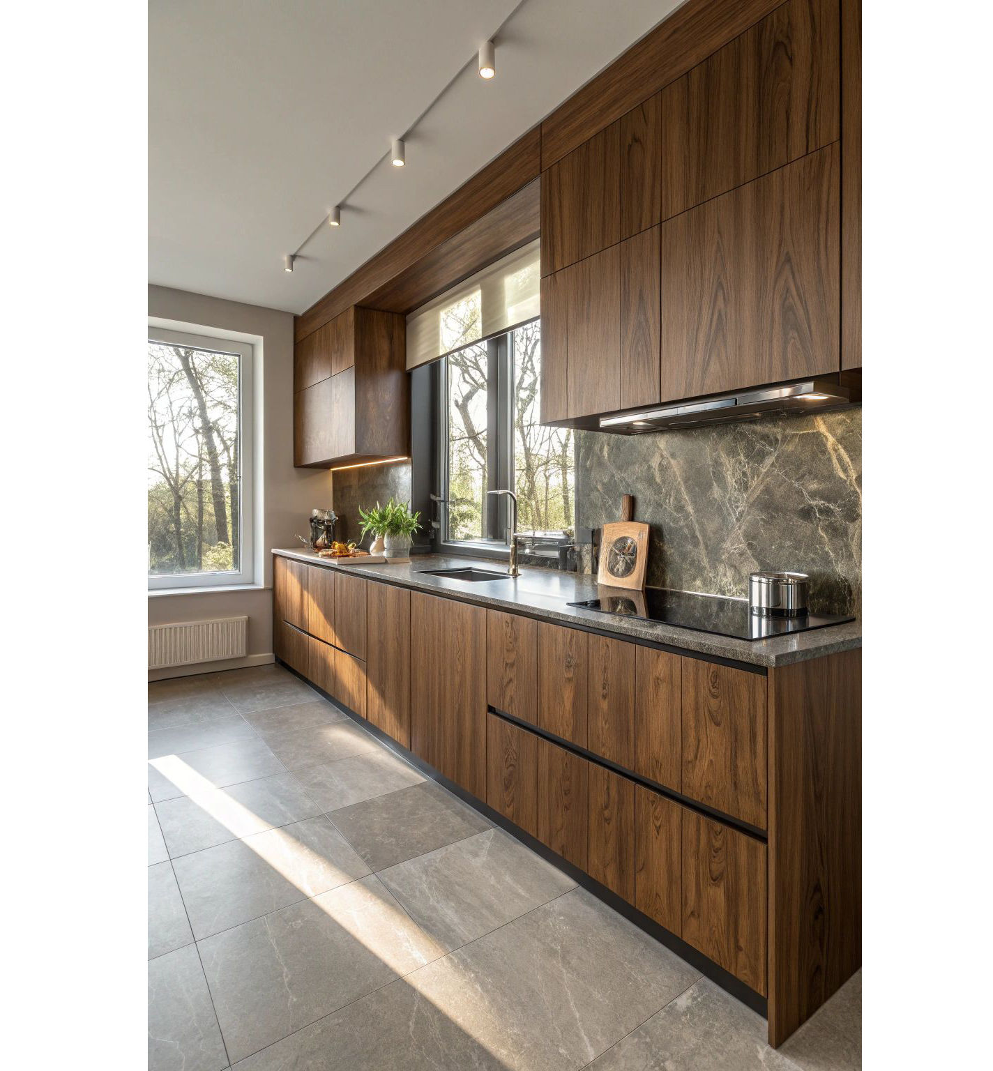 2026 Latest Design Retro Medieval Style High-End Natural Walnut Veneer Eco-Frie