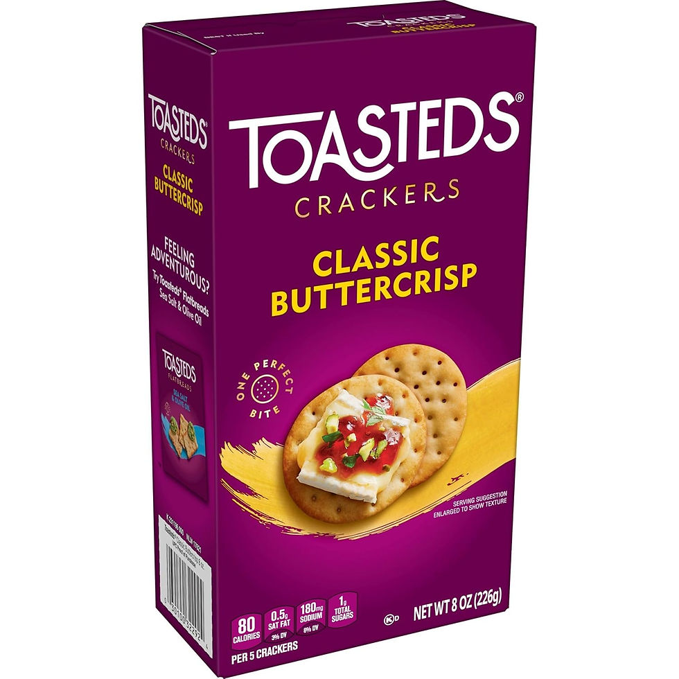 Thumbnail: Toasteds Crackers, Cracker Collection, Lunch Snacks, Variety Pack, 12oz Box (1 B