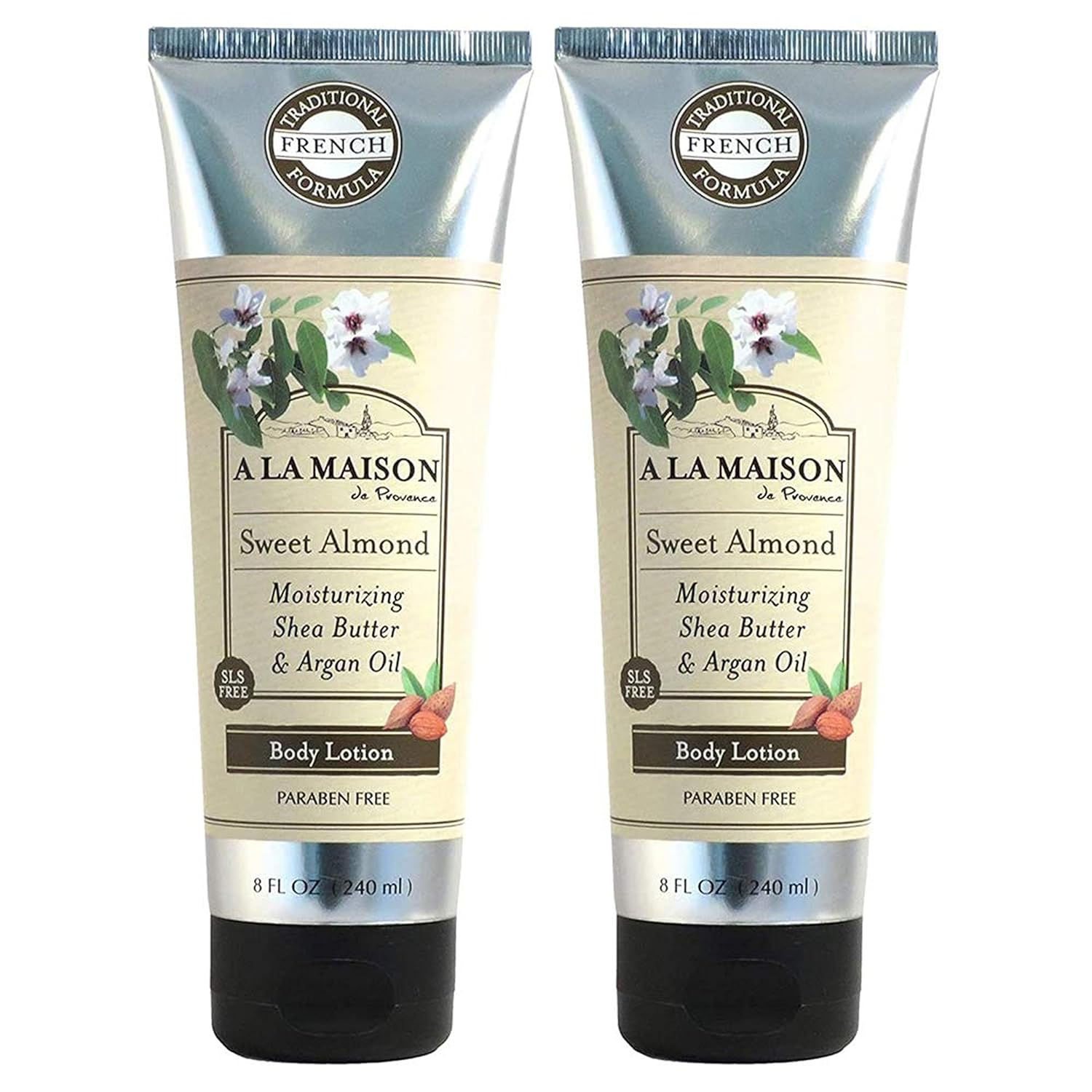 A LA MAISON Moisturizing Lotion, Sweet Almond - Nourishing French Formula for D