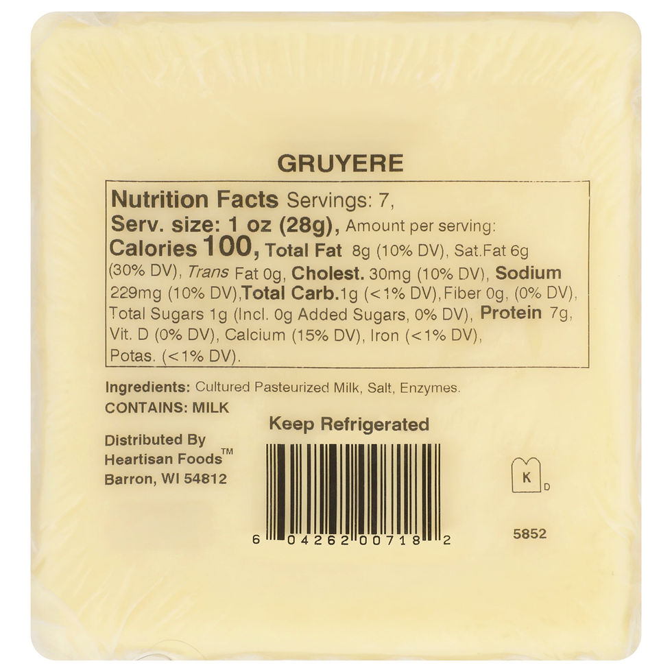 Thumbnail: Red Apple Cheese Natural Gruyere Wisconsin Cheese®, 7 oz Square