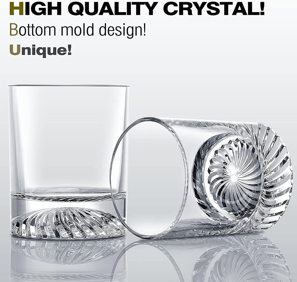Thumbnail: Whiskey Glasses Old Fashioned Glasses Set of 4 12oz Rocks Glasses Gift for Men W