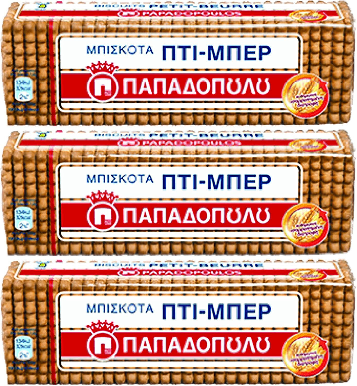 Papadopoulos Greek Petit Beurre Biscuits ptimbr 675g By: Egourmet