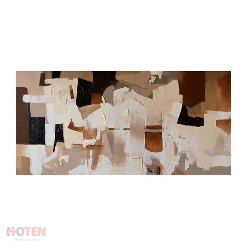 Handpainted Abstract Canvas Wall Art for Living Room Oil Painting Still Life wi