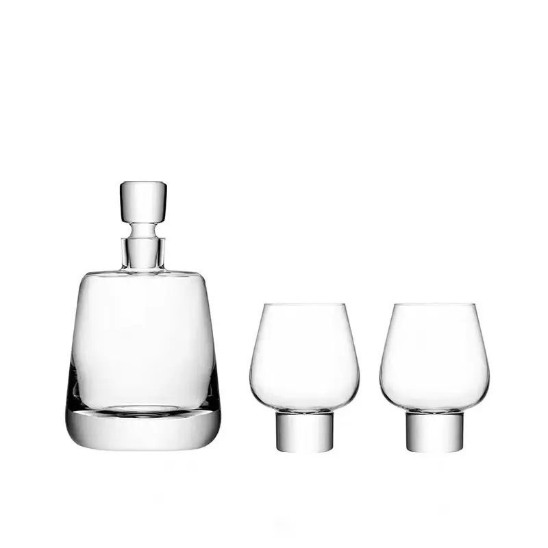 Thumbnail: 2024 New Design Whisky Bottle Decanter Set With 2 Glasses for Liquor