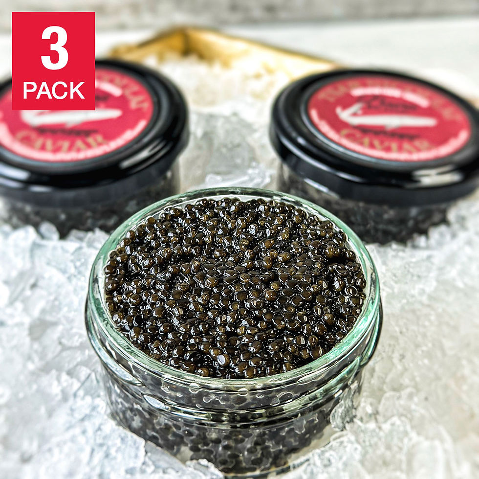 Thumbnail: Tsar Nicoulai Baerii Caviar 2 oz, 3-pack