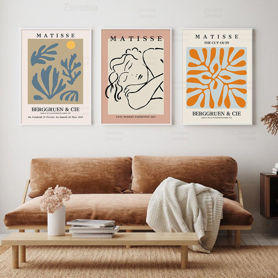 Thumbnail: Matisse Drawing Line Plant Leaves Wall Art HD Posters and Prints