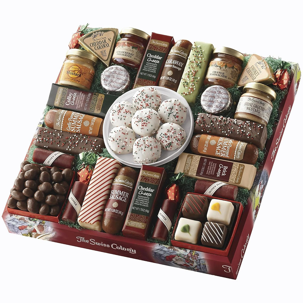 Thumbnail: The Swiss Colony 27 Favorites Food Gift Set, Summer Sausage Meats and Cheeses, 