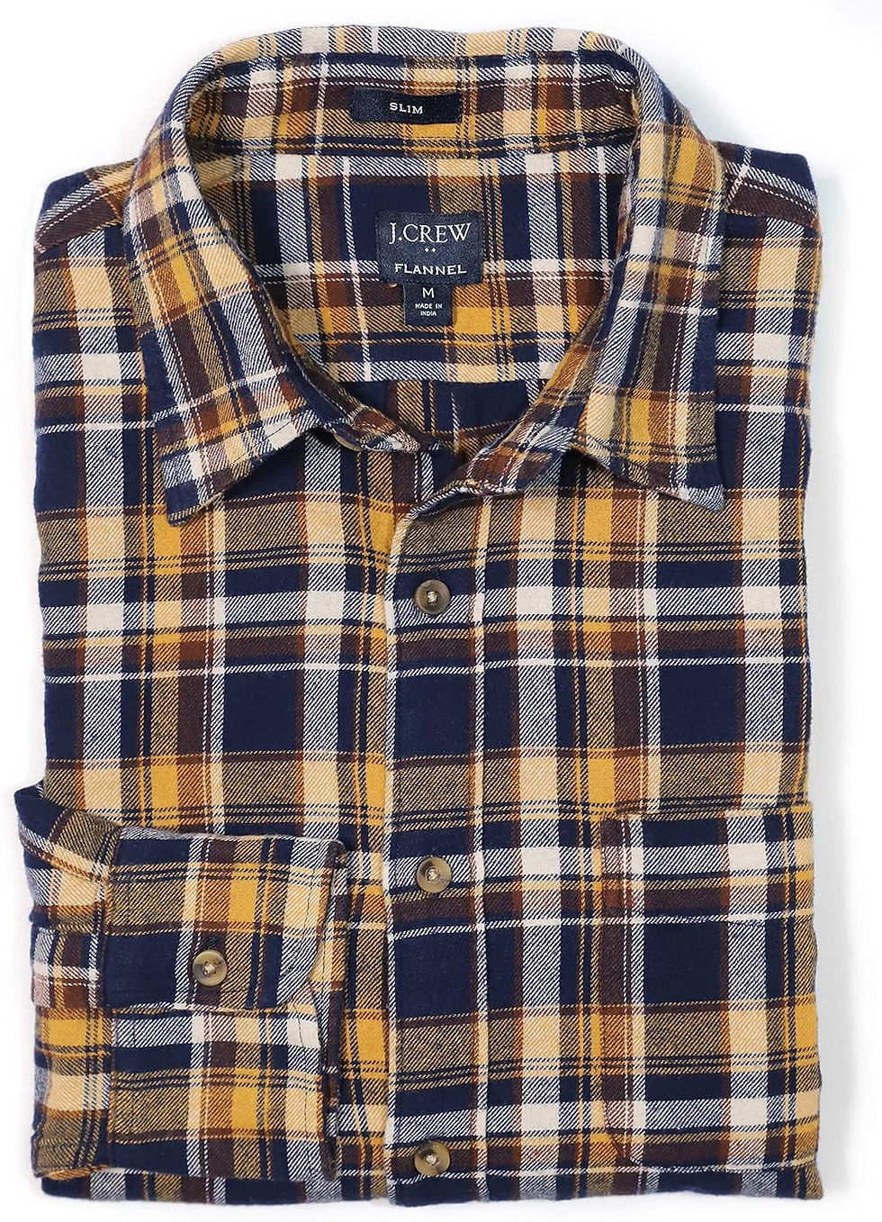 Thumbnail: J.Crew Mercantile Men's Slim-Fit Long-Sleeve Plaid Flannel Shirt       <button c